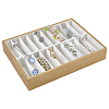 20 Grids PU Leather Bangle Organizer Display Trays BDIS-WH0008-19A-1