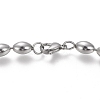 Non-Tarnish 304 Stainless Steel Beaded Necklaces NJEW-I238-05B-2
