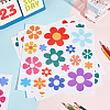 Flower Self-Adhesive Waterproof PVC Stickers DIY-WH0250-69-4