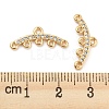 Brass Micro Cubic Zirconia Chandelier Components Links KK-Q789-46G-3