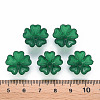 Transparent Frosted Acrylic Bead Caps MACR-S371-04A-735-4