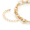 Brass Cable Chains Bracelets BJEW-I286-03G-3