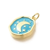 Rack Plating Brass Enamel Pendants KK-L225-029G-01-2