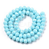 Electroplate Glass Beads Strands EGLA-A034-P8mm-A25-2
