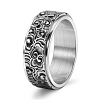 Rotatable Tainless Steel Finger Ring PW-WG99EDB-04-1
