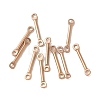 Ion Plating(IP) 304 Stainless Steel Connector Charms STAS-Q323-04C-RG-1