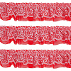 10 Yards Polyester Lace Ribbon OCOR-GF0006-25A-7