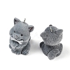 Flocky Resin Pendants FIND-A052-07D-2