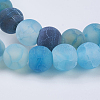 Natural Weathered Agate Beads Strands X-G-G589-6mm-14-3
