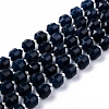 Dyed Natural Sapphire Beads Strands G-R482-01-10mm-1