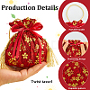 Flower Printed Cloth Drawstring Storage Bags ABAG-WH20010-20A-01-5