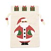 Christmas Theme Cotton Fabric Cloth Bag LS-ABAG-H104-A04-2