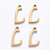 PVD Vacuum Plating 201 Stainless Steel Charms STAS-R105-L-G-2