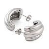 304 Stainless Steel Arch Stud Earrings EJEW-P258-30P-2