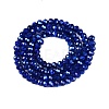 Transparent Electroplate Glass Beads Strands EGLA-Q131-01A-3
