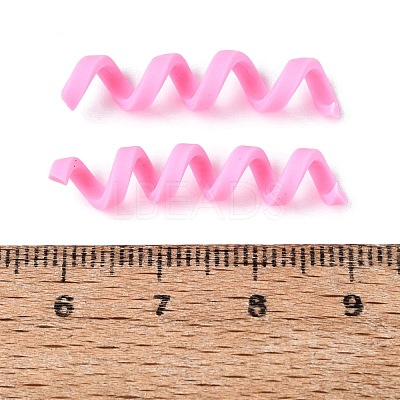 Handmade Polymer Clay Spiral Beads FIND-Q122-01D-1