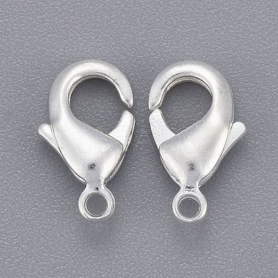 Brass Lobster Claw Clasps KK-901-S-NF-1