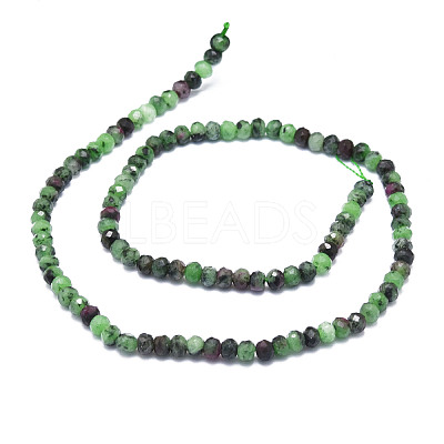 Natural Ruby in Zoisite Beads Strands G-E569-H05-1