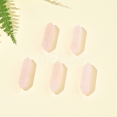 5Pcs Natural Rose Quartz Healing Stones G-FS0005-83D-1