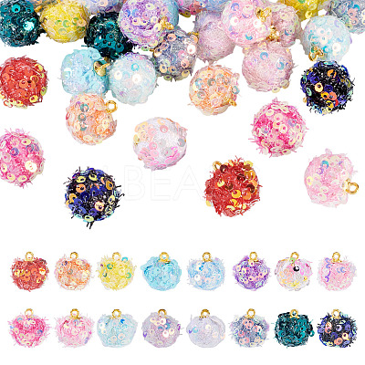 32Pcs 16 Colors Cloth Pendants FIND-TA0008-47-1