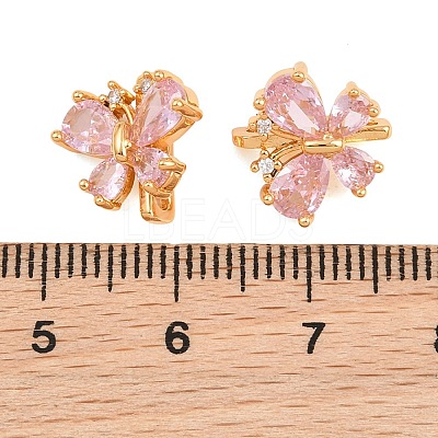 SHEGRACE Butterfly Brass Micro Pave Cubic Zirconia Spacer Bars XGRQ5K537-825G-A-1