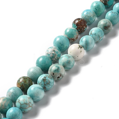 Natural Howlite Beads Strands X-G-L555-02C-02-1
