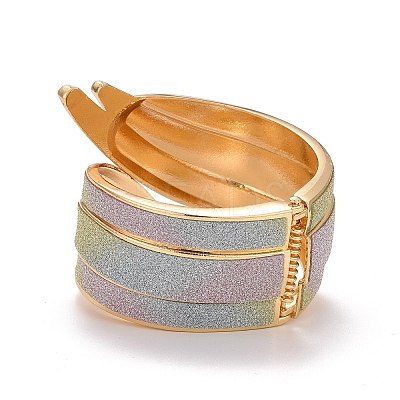 Sparkling Wing Wrap Cuff Bangle LS-BJEW-K223-06KCG-01-1
