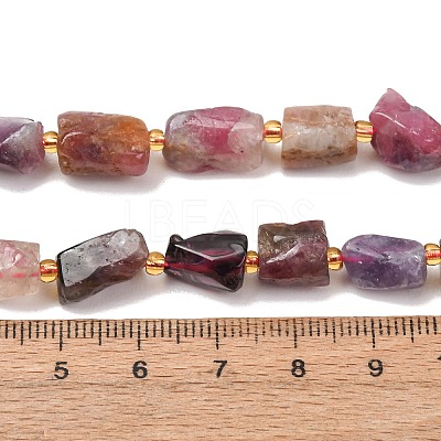 Natural Multicolor Tourmaline Beads Strands G-D110-H02-02-1