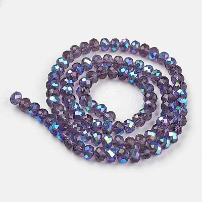 Electroplate Glass Beads Strands LS-EGLA-A034-T4mm-L13-1