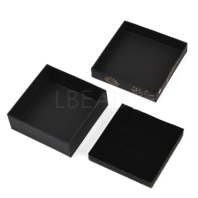 Gold Stamping Planet Cardboard Jewelry Packaging Boxes CON-T002-01F-1