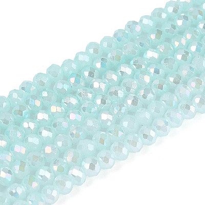 Baking Electroplate Glass Beads Strands DGLA-A039-J2mm-B26-1