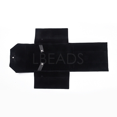 Foldable Velvet Jewelry Travel Roll Bag TP-L005-04-1