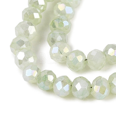Electroplate Crackle Imitation Jade Glass Beads Strands LS-EGLA-Q131-02A-02-1