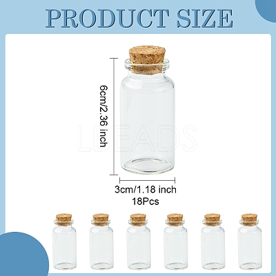 18Pcs Glass Bottle CON-FS0001-14B-1