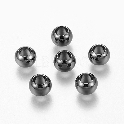 Environment Brass European Beads X-KK-P120-03B-1