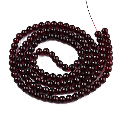 Crackle Glass Beads Strands CCG-Q001-6mm-18-1