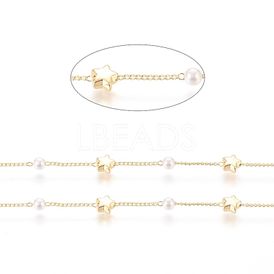 Brass Handmade Beaded Chain CHC-G011-16G-1