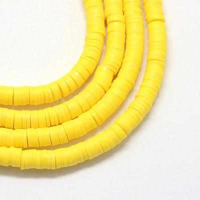 Handmade Polymer Clay Beads X-CLAY-R067-4.0mm-22-1