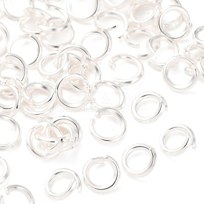 Brass Open Jump Rings KK-G604-08S-05-1