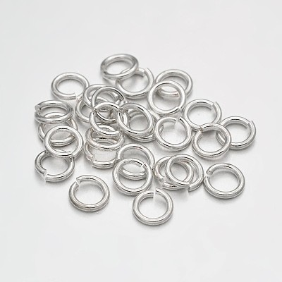 Brass Open Jump Rings KK-E647-17S-5mm-1