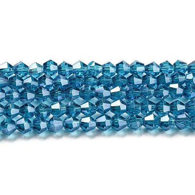 Transparent Electroplate Glass Beads Strands LS-EGLA-A039-T2mm-A01-1