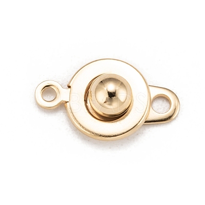 201 Stainless Steel Snap Clasps STAS-I137-06G-1