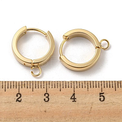 201 Stainless Steel Huggie Hoop Earrings Findings LS-STAS-A167-01T-G-1