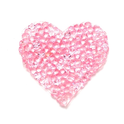 Heart Glitter Hotfix Rhinestone DIY-WH0268-17A-1