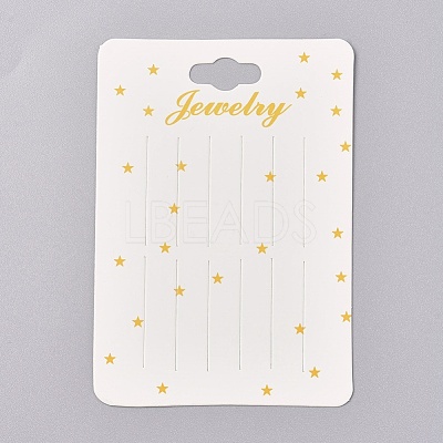 Hair Clip Display Cards CDIS-WH0013-11-1