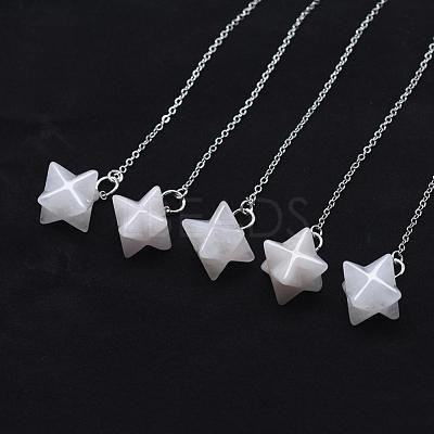 Chakra Natural Rose Quartz Dowsing Pendulums G-F516-01C-1