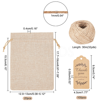 Burlap Packing Pouches ABAG-PH0001-01-1