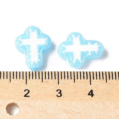 Baking Paint Glass Enamel Beads BLOW-D300-06B-1