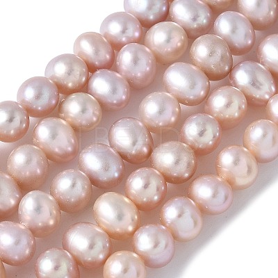 Natural Cultured Pearl Beads Strands PEAR-I007-07R-03B-1
