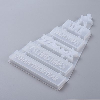 Christmas DIY Pendant Silicone Molds DIY-D049-06-1